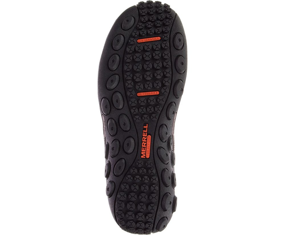 Merrell Slip Ons Damskie Brązowe - Jungle Moc Skórzane Comp Toe Work - 620357-IAH